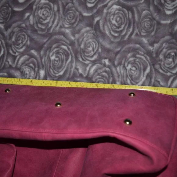 Pink Faux Leather Purse - Picture 6 of 14